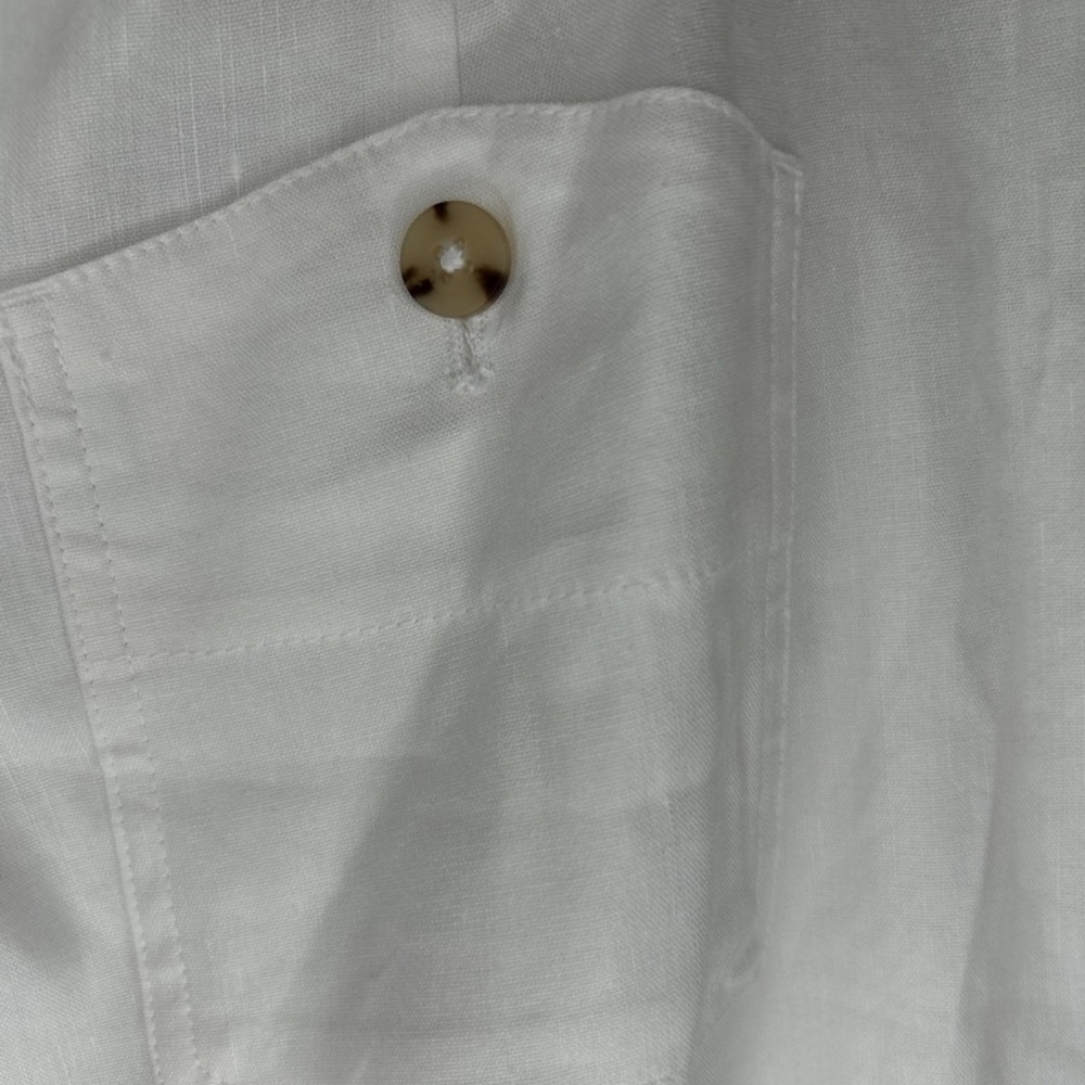 J.Jill Linen Blend Stretch Wide Leg High Rise Crop Ankle Pants Like New Sz 16P - Picture 7 of 9